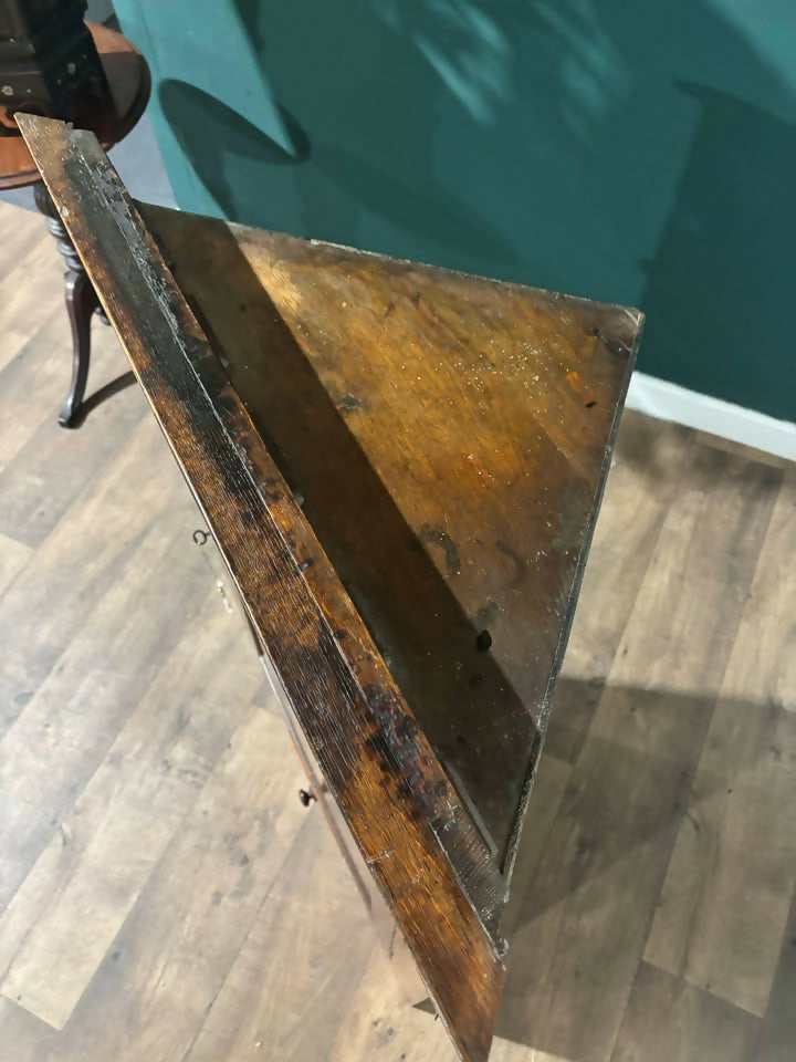 Georgian Oak with Mahogany Cross Banding Corner Cupboard2