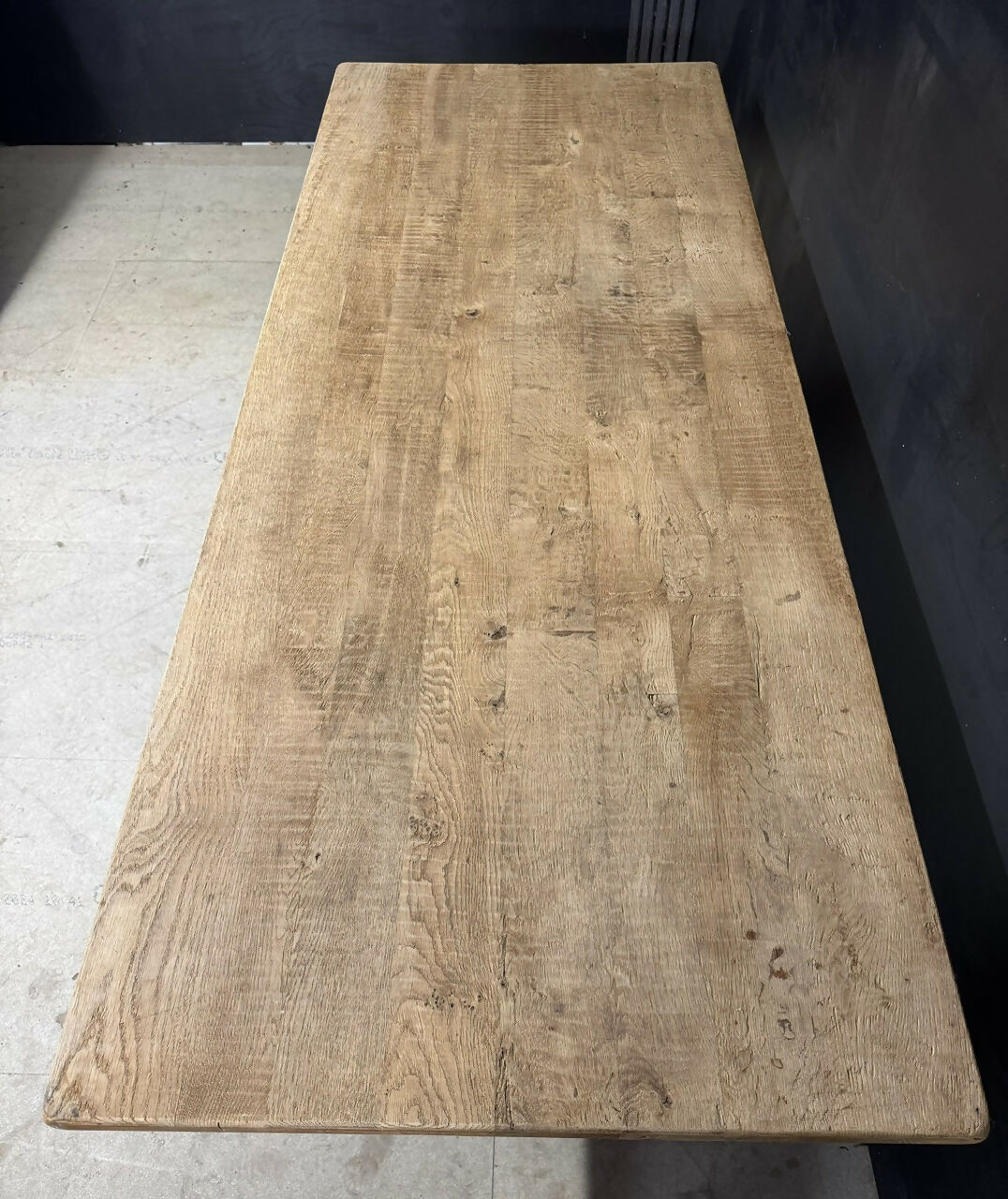 French Oak X Support Farmhouse Dining Table