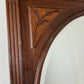 Mirror Antique French Style Oak Arched Carved Large Wall Mirror LOT 6530