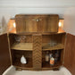 Large Art Deco Walnut Cocktail Cabinet with Design