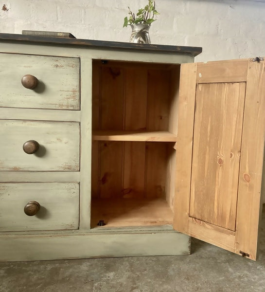 three drawer one door cupboard 06