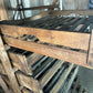 Vintage French Pine Bakers Bread Rack, c 1870