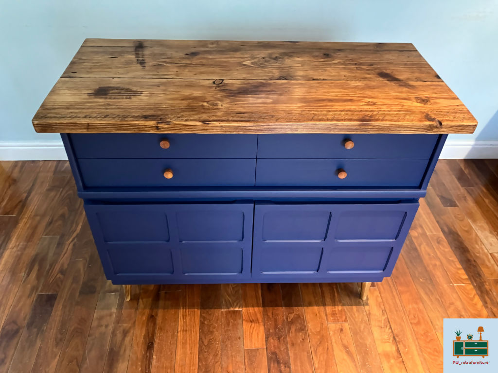 Nathan Squares Rustic Top Sideboard