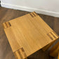Modern Pair Of Solid Oak Side Tables / Lamp Tables