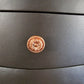French Side Table Console Table Nightsta in Chocolate Colour with Copper Accents