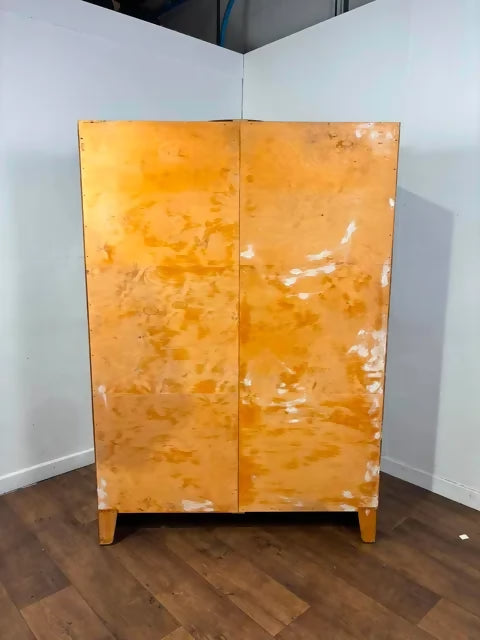 Vintage Badged Lebus Oak Double Wardrobe