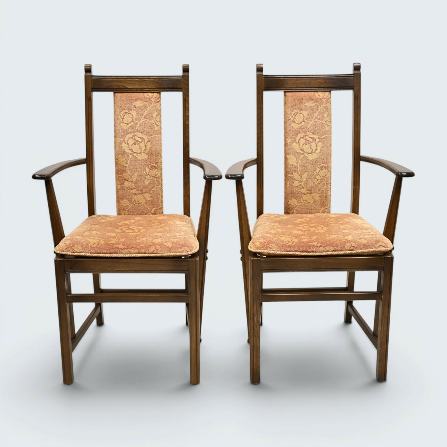 6 Ercol Dining Chairs Including 2 Carvers Golden Dawn Baluster FREE U* Delivery