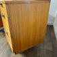 Mid Century Teak Stag Curved Triple Dressing Table
