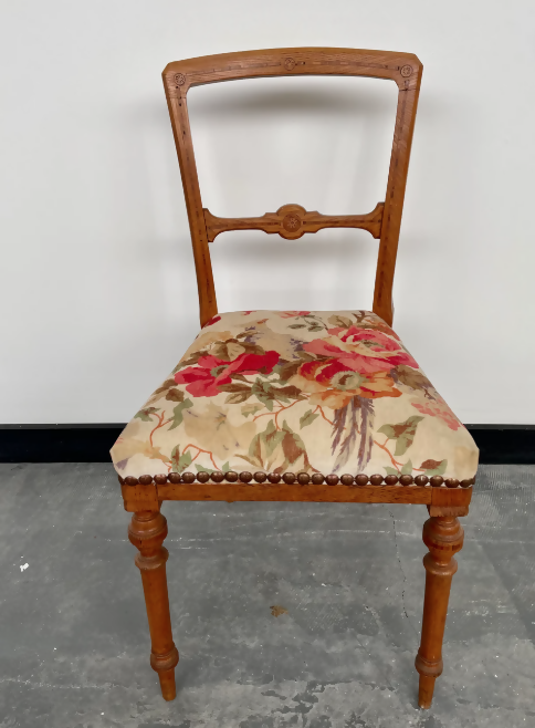 Pair of refurbished bedroom chairs will sell separately