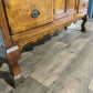 Vintage Oak Dresser With Rack0