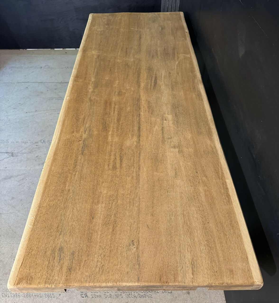 French Bleached Oak Farmhouse Dining Table