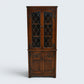 Old Charm Corner Display Cabinet Leaded Glass Tudor Brown EXC FREE UK Delivery*