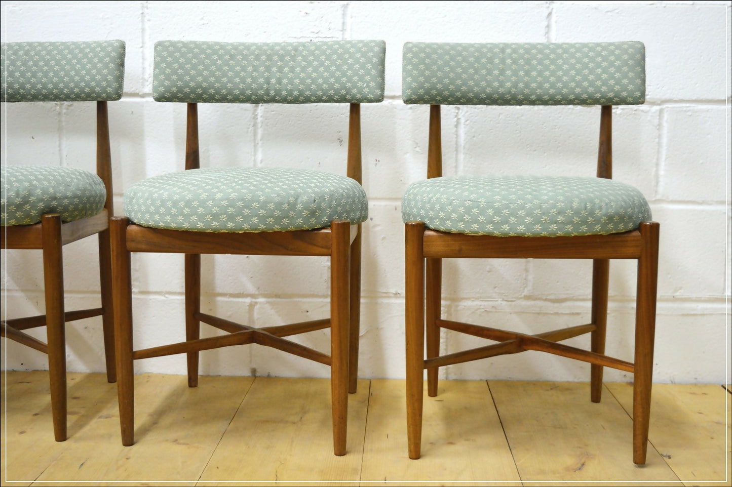 vintage dining chairs X4 G Plan Fresco solid teak danish design mid century DELIVERY