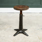 Antique Singer Sewing Machinists Stools - Cast Iron - Adjustable Height -SKU 166