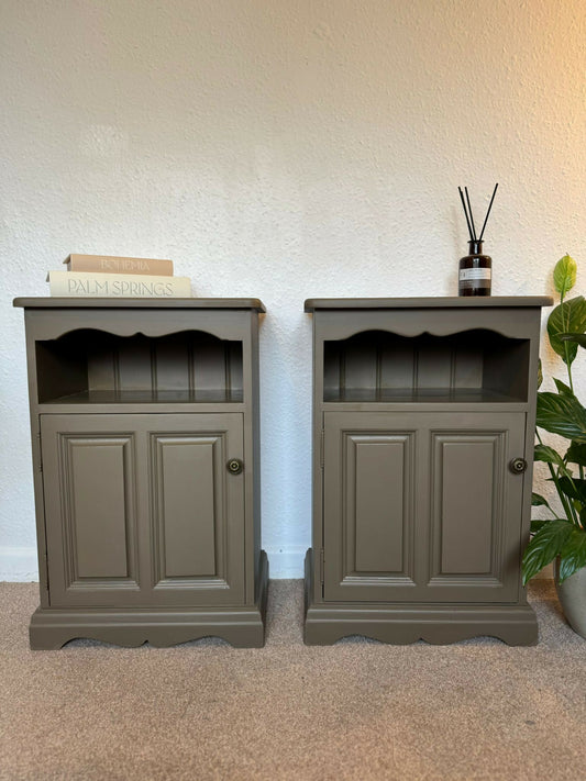 Solid Pine Bedside Tables – Professionally Upcycled (Pair / Single)