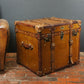 Handmade English Large Belted Occasional Side table Storage Trunk