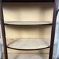 Vintage Walnut Bow Front Display Cabinet
