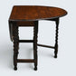 Vintage Oak Drop Leaf Dining Table Barley Twist Gate Leg Vintage FREE Delivery