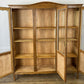 Bookcase Vintage French Louis XIV Oak Glazed Display Cabinet Sideboard LOT 6524