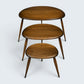 Ercol Pebble Nest Of Tables Ercol's 1970/80s Badge Golden Dawn Free UK Delivery