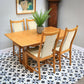 Ercol Windsor Large Extending Dining Table and Four Windsor Penn Chairs