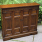 A WOOD BROTHERS OLD CHARM CARVED LIGHT OAK CD STORAGE CABINET / STAND
