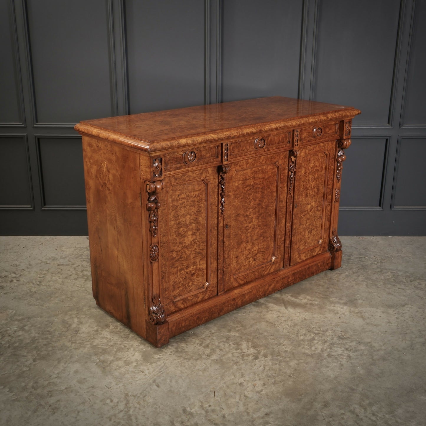 Victorian Pollard Oak Art Deco Sideboard