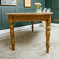 6.5 FT Pine Farmhouse Dining Table - Seats 8