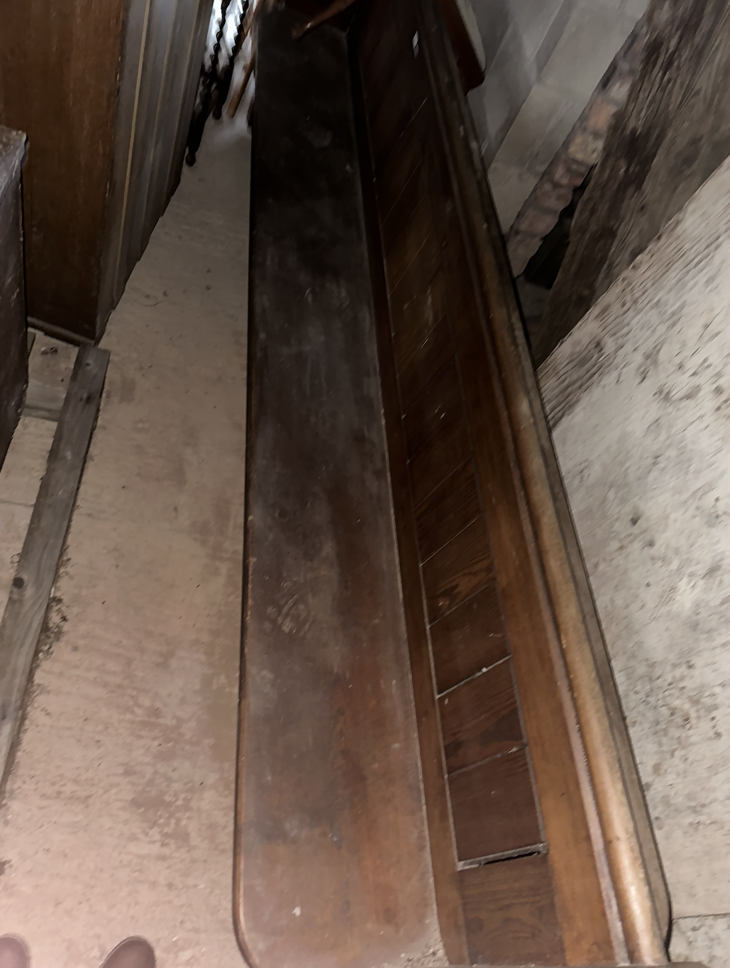 Large Pitch Pine Church Pew
