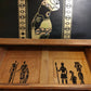 THE AFRICAN ASPECTS UPCYCLED - ONE-OFF FURNITURE ART “Echoes of Her” black, gold and copper bureau