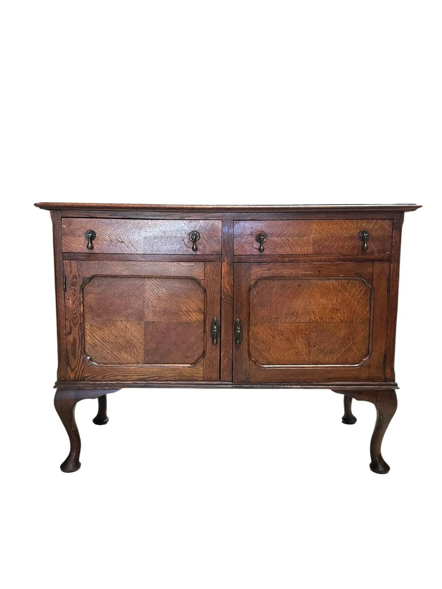 Vintage Oak early 20th C sideboard cupboard