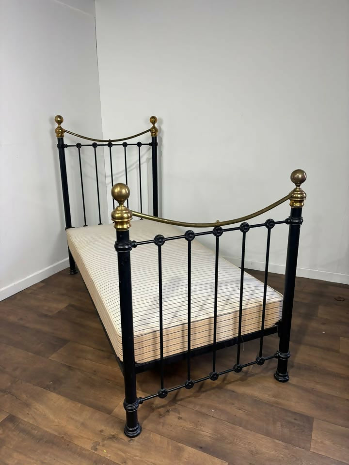 Reproduction Victorian Style Brass & iron Single Bed