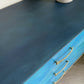 Mid Century Chest of Drawers Hand Painted Blue