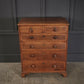 George III Oak Tallboy Vintage Chest Of Drawers
