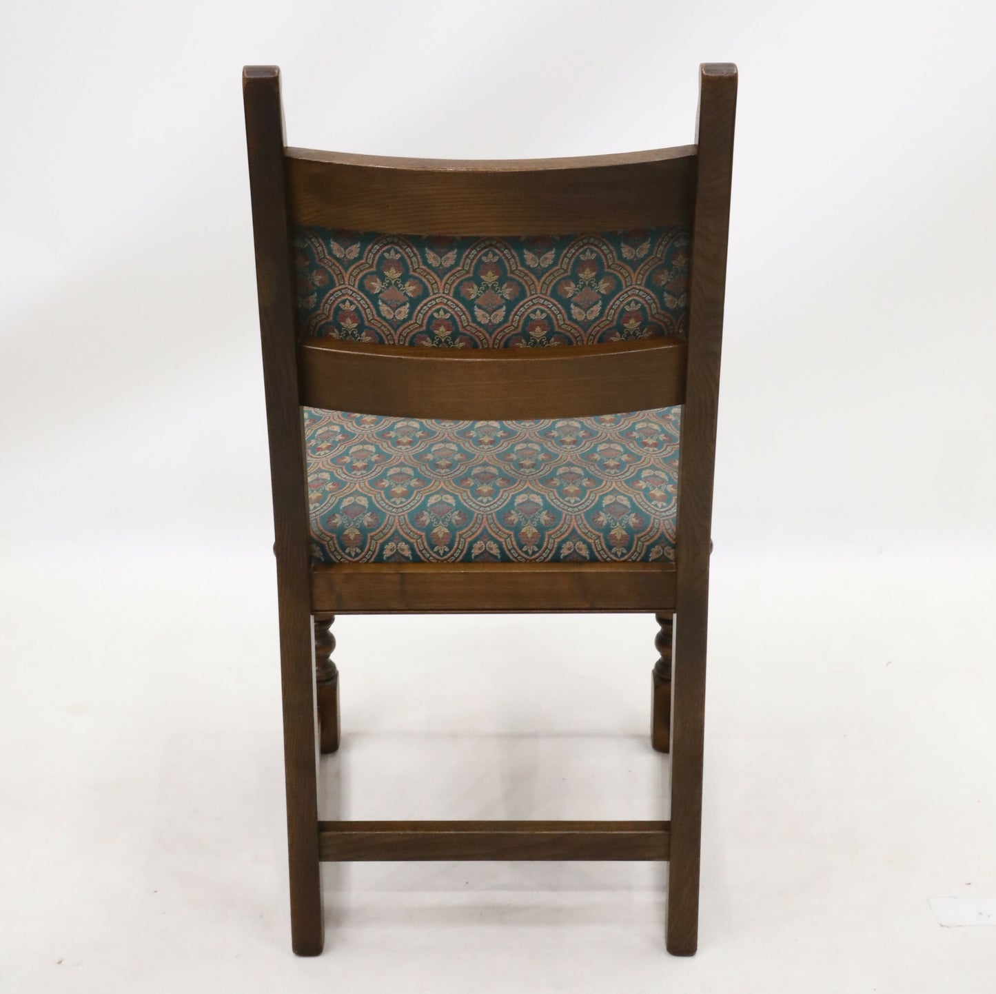 4 Old Charm Dining Chairs Light Oak Sherwood Green Upholstery FREE UK Delivery. SBR9775/0711D
