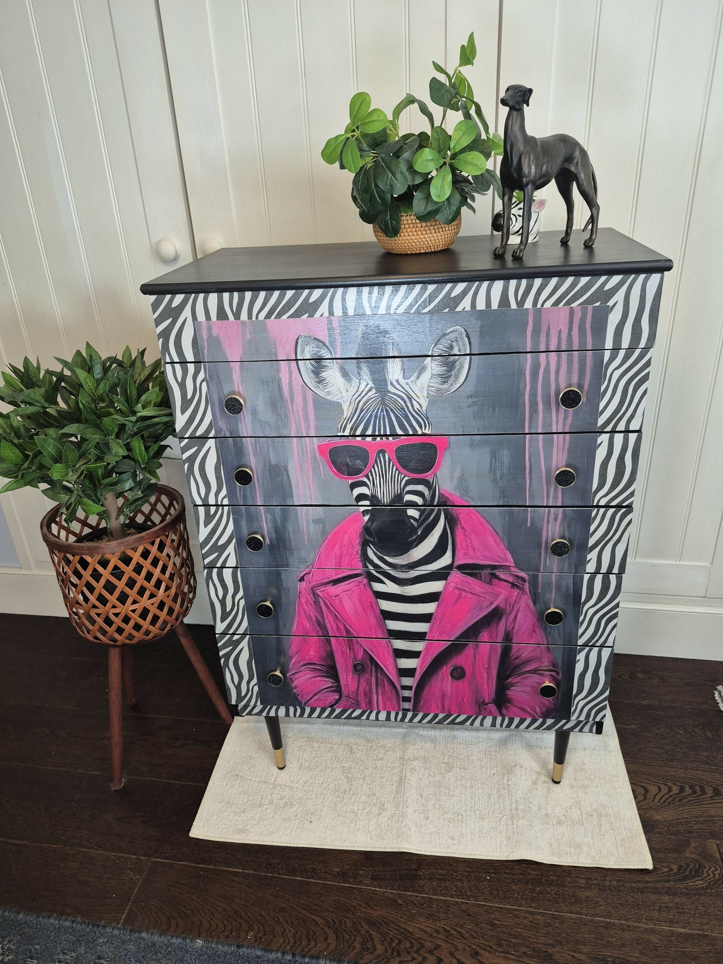 Upcycled Mid-Century Modern Chest of Drawers