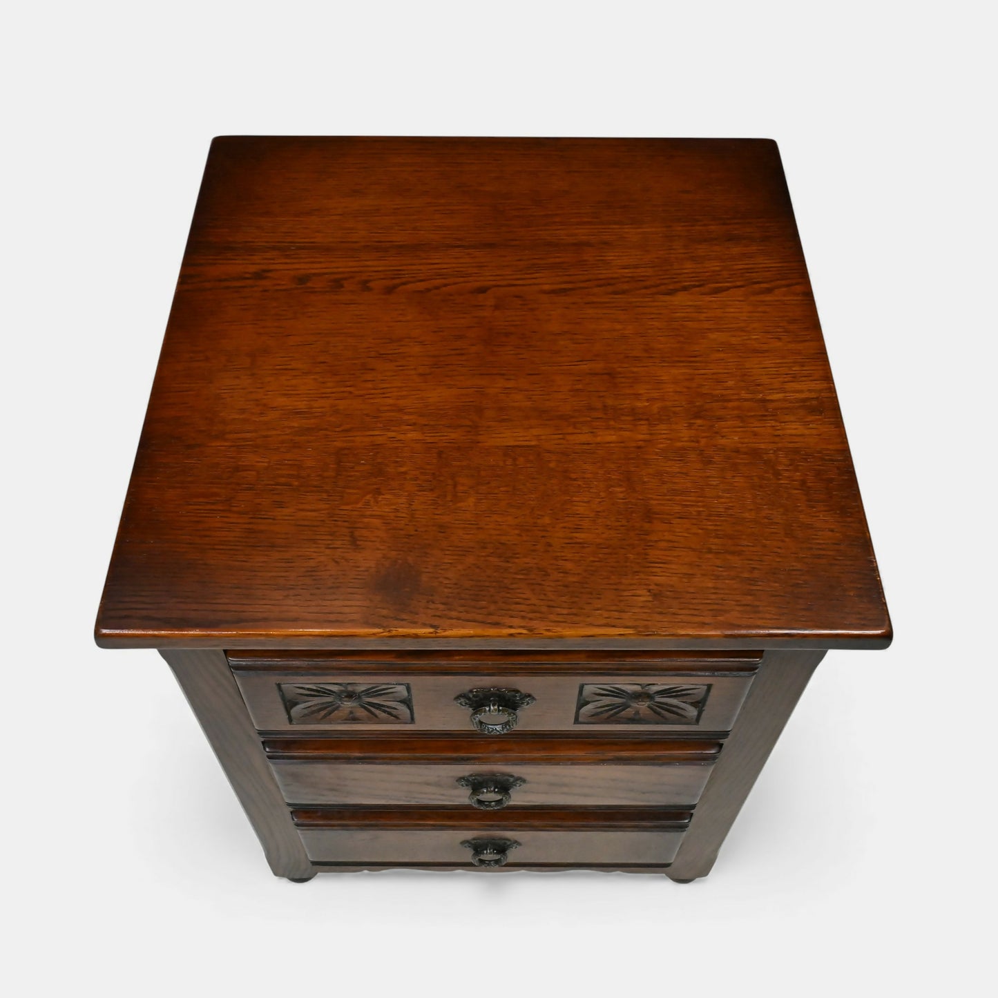 Small Chest Of Drawers Old Charm Bedside 3 Drawers Tudor Brown FREE UK Delivery*. SBR11021/0710E