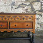 Vintage Chest Of Drawers Oak Tallboy Cabinet Three Drawer Chest With Ebonised Detailing