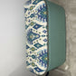 beautiful green repainted mid century storage seat/ ottoman. You choose the fabric from select given.