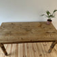 Vintage Farmhouse Dining Table Rustic Large Farmhouse Solid Stripped Pine