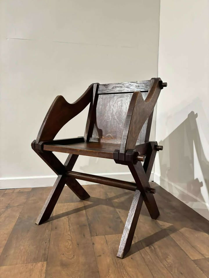 Oak Glastonbury / Ecclesiastical Chair