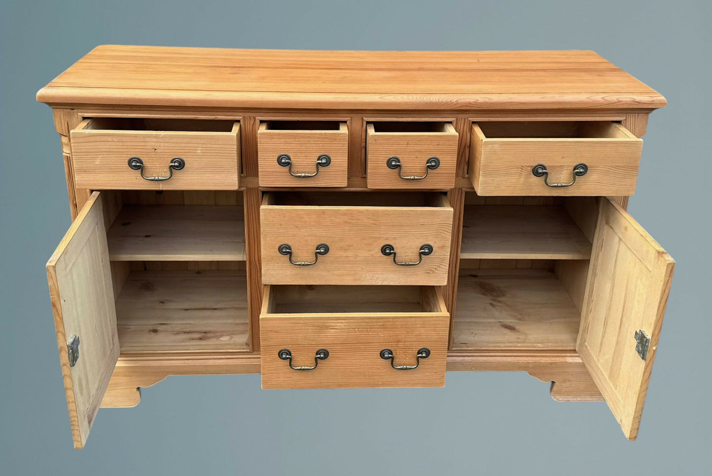 Pine Sideboard or Dresser Base In The Georgian Style