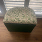 Green ottoman seat. Small. Bijou. Beautiful midgreen, matching fabric