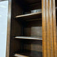 Vintage 1940s Oak Two Door Glazed Bookcase