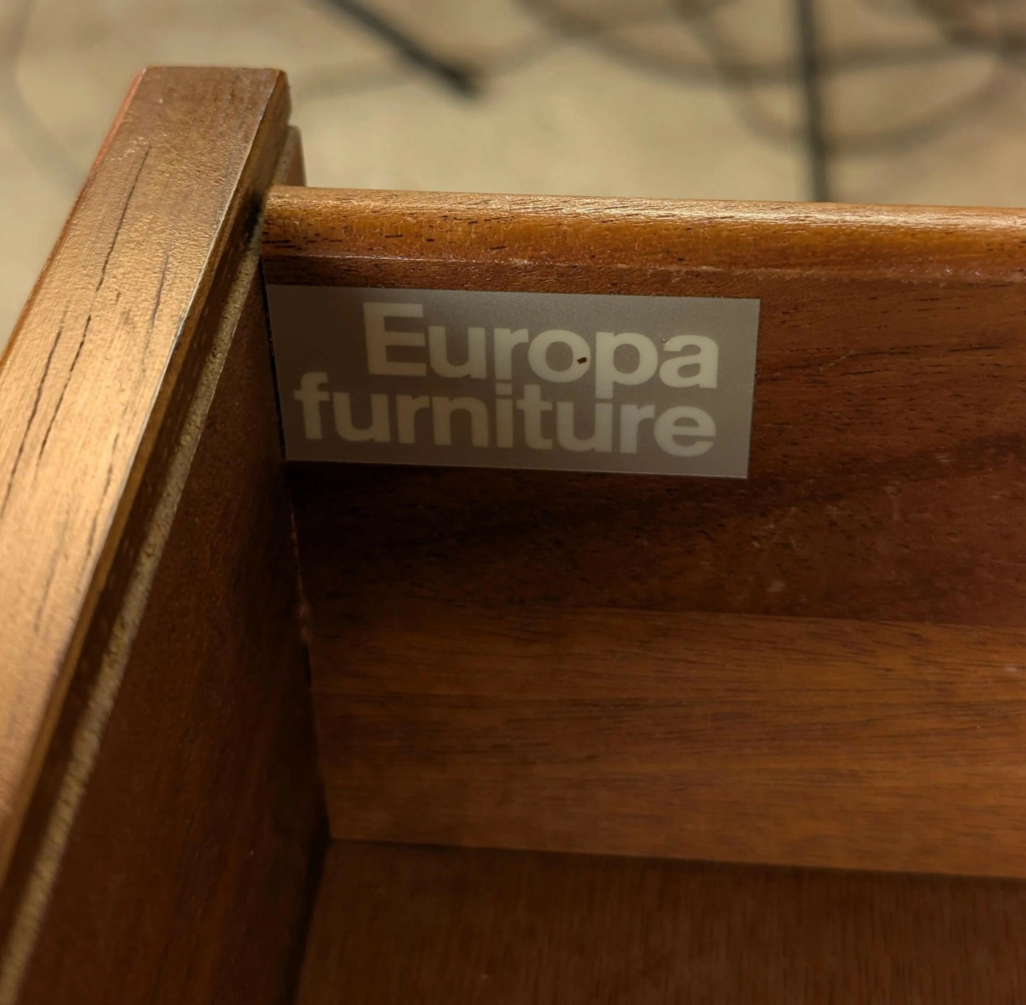 Mid Century Compact Chest of Drawers by Europa - Teak Finish - SKU 125