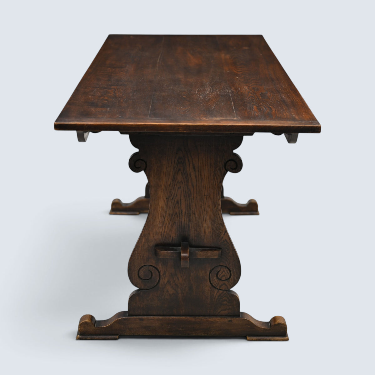 Maple & Co Solid Oak Dining Table Refectory Style 1920s/30s FREE UK Delivery*