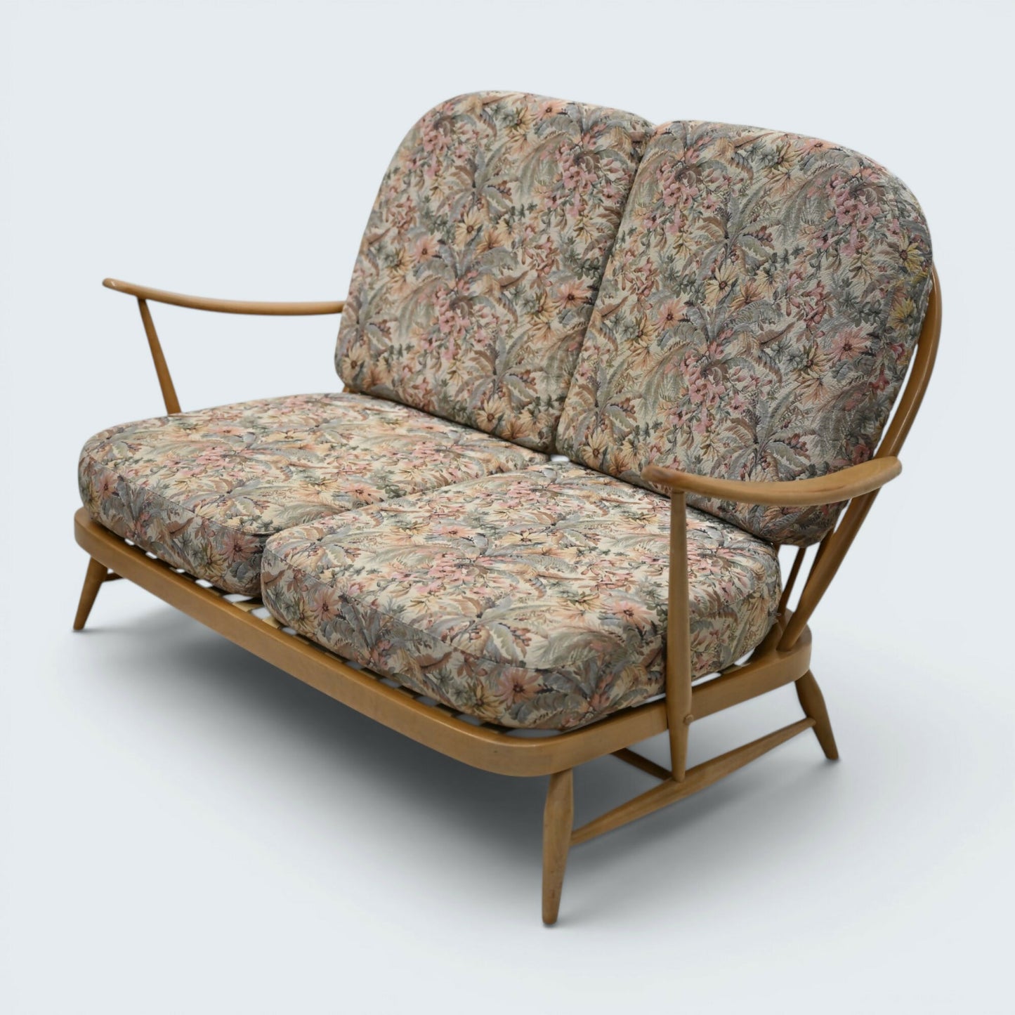 Ercol Windsor 2str Sofa Genuine New Webbing Light Finish #203 FREE UK Delivery
