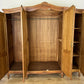 Wardrobe Vintage French Louis XVI Style Oak Four Door Carved Armoire LOT 6399