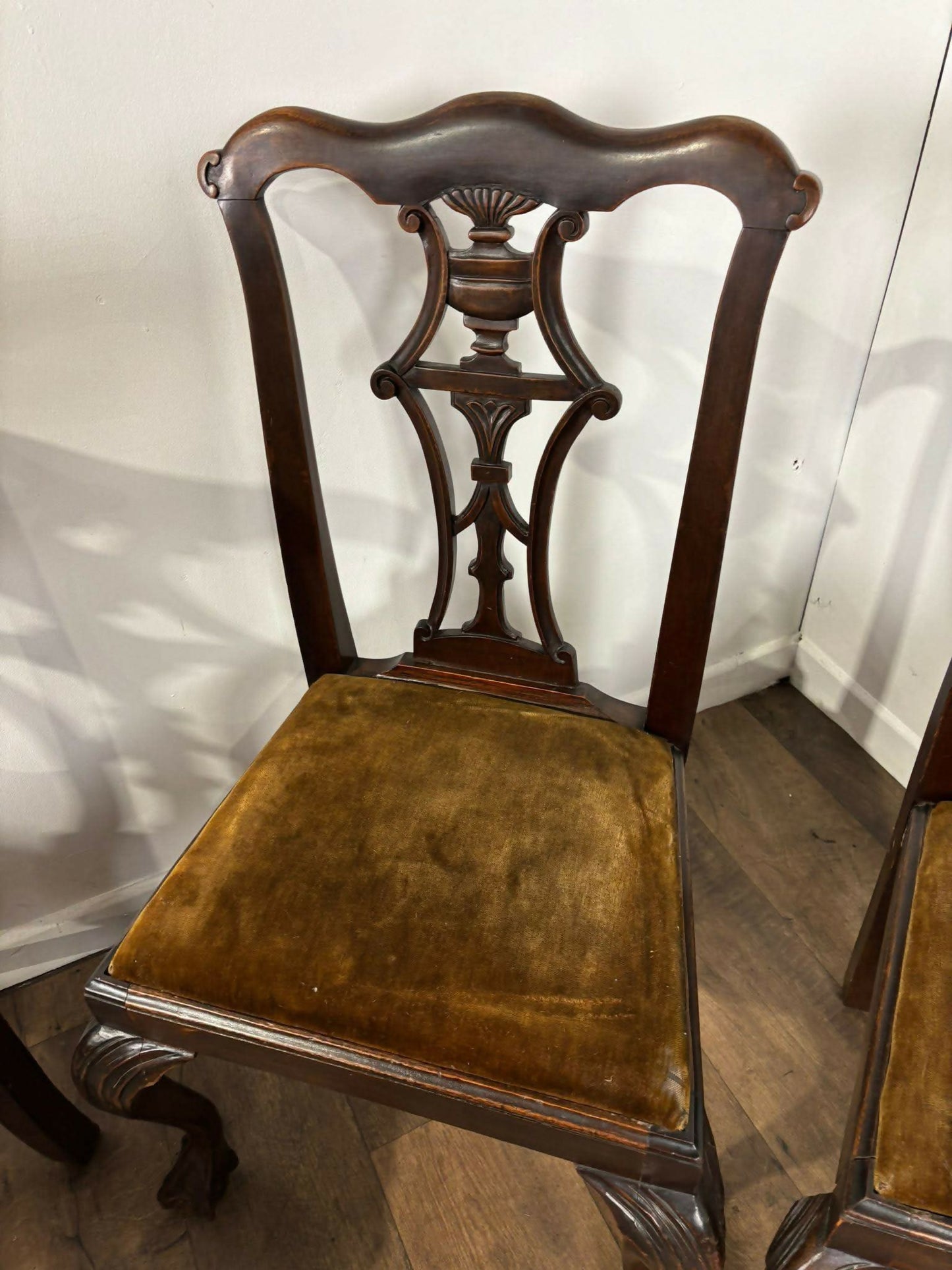 Victorian Set of Four Mahogany Dining Chairs
