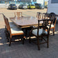 Antique Mahogany Dining Table & 8 Chairs.